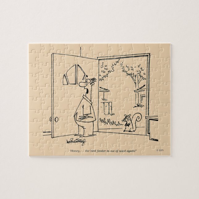 Puzzle Alimentador de pájaros vacío (Horizontal)