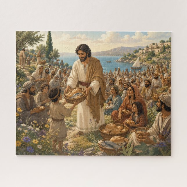 Puzzle Alimentando a la multitud (Horizontal)