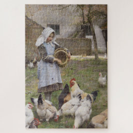 Puzzle Alimentando a los pollos (por Walter Frederick Osb