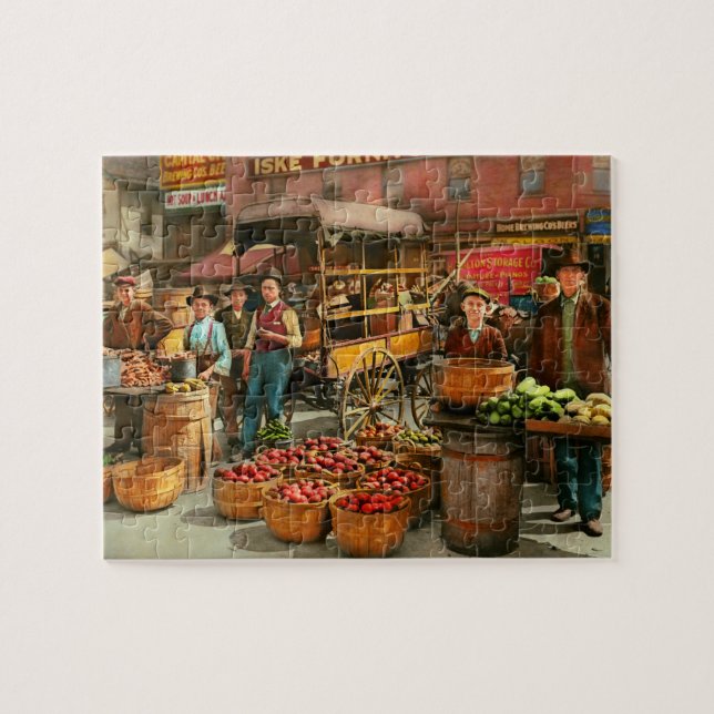 Puzzle Alimentos - Verduras - Mercado de Indianápolis 190 (Horizontal)