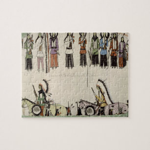 Puzzle "Alisando la danza del lugar" (tinta en el papel)