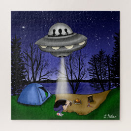 Puzzle Alivio de secuestro extraterrestre de OVNI