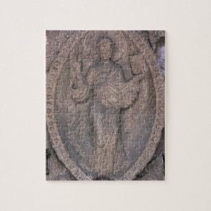 Puzzle Alivio que representa a Cristo en un mandorla, del