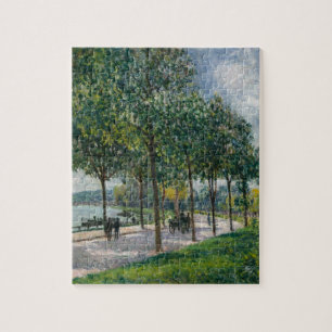 Puzzle Allée de los árboles de castaña - Alfred Sisley