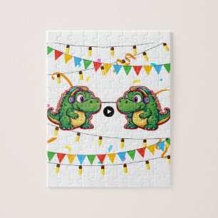 Puzzle Alligator Festive Colorful Music Baby Shower