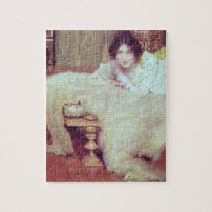Puzzle Alma-Tadema el un oyente: La manta del oso, 1899