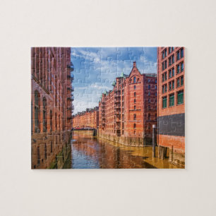 Puzzle Almacenes Speicherstadt, Hamburgo, Alemania
