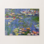 Puzzle Almas de agua monet 1916<br><div class="desc">Monet Water Lilies 1916. Pintura de aceite sobre lienzo de 1916. El impresionista francés Claude Monet sigue siendo famoso y querido por las pinturas de nenúfares que creó en su estanque de jardín en Giverny. Esta pintura específica de nenúfares es de 1916 y revela el movimiento de Monet hacia una...</div>