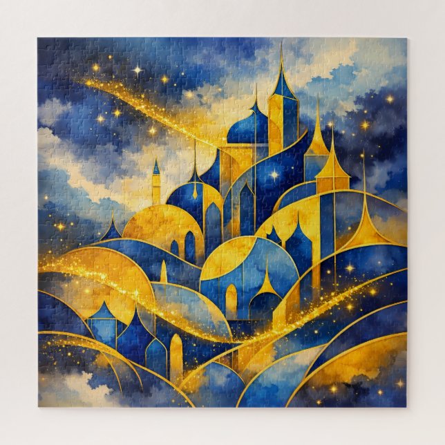 Puzzle Almohada de agua para tirar con castillo de fantas (Vertical)