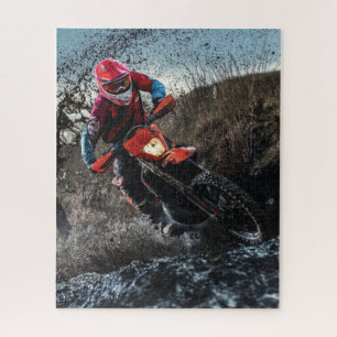 Puzzle Almohada de lanzador de bicicleta de cross