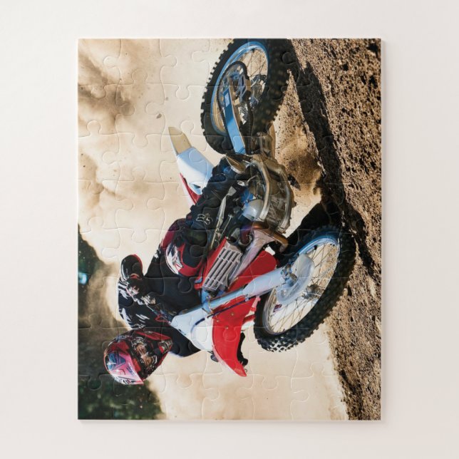 Puzzle almohada de motocross (Vertical)