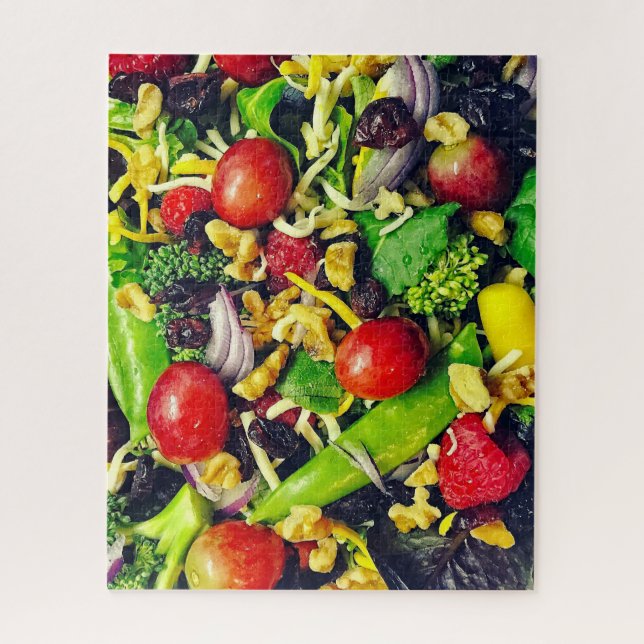 Puzzle Almuerzo de ensalada y fruta tossed - 16x20 - 520  (Vertical)