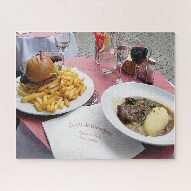 Puzzle Almuerzo en París Francia (Horizontal)