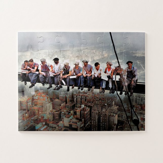 Puzzle Almuerzo encima de un rascacielos C1932 Redux de c (Horizontal)