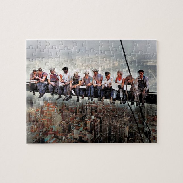 Puzzle Almuerzo encima de un rascacielos C1932 Redux de c (Horizontal)