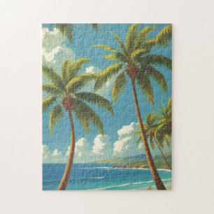 Puzzle Aloha de viajes hawaianos de estilo vintage desde 