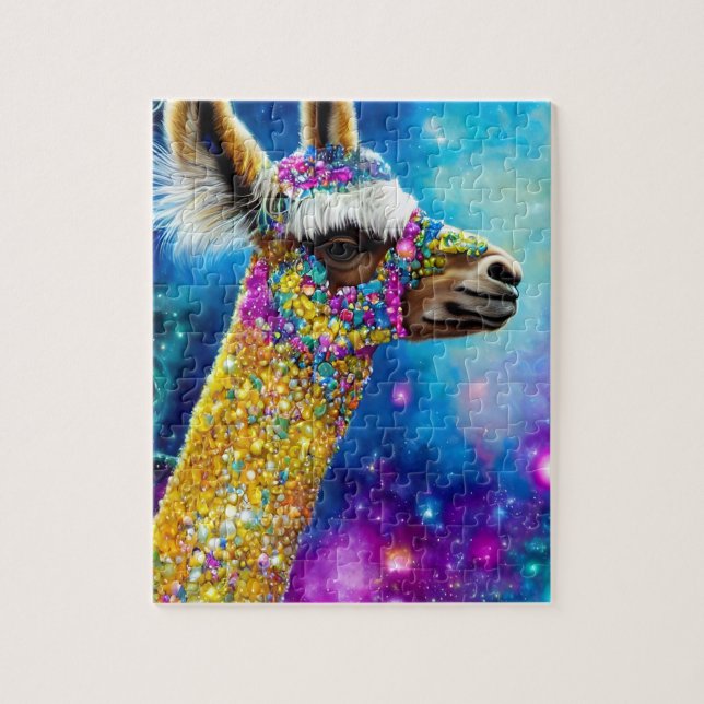 Puzzle Alpaca colorida (Vertical)