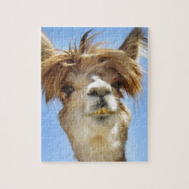 Puzzle Alpaca con el pelo loco