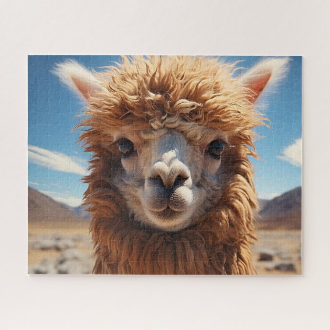 Puzzle Alpaca marrón (Horizontal)
