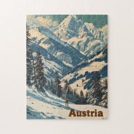 Puzzle Alpes Austria Vintage