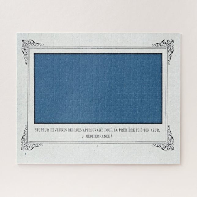 Puzzle Alphonse Allais, April Fools, Blue, Abstract Art (Horizontal)