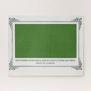 Puzzle Alphonse Allais, April Fools, Green, Abstrasse Art