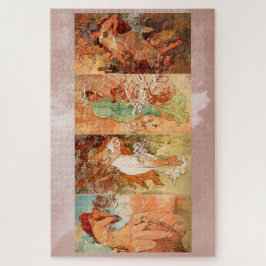 Puzzle Alphonse Mucha, Cuatro Estaciones