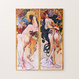 Puzzle Alphonse Mucha - Cuatro Temporadas