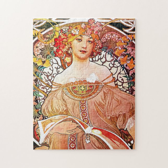 Puzzle Alphonse Mucha Daydream Floral Vintau Art Nouveau (Vertical)