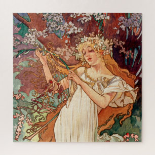 Puzzle Alphonse Mucha, Las Estaciones (1896) Primavera