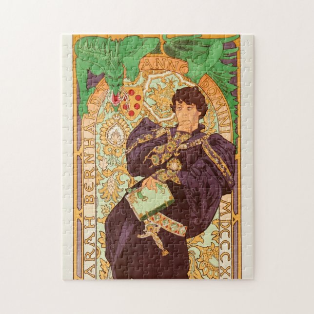 Puzzle Alphonse Mucha Prince y Dragon (Vertical)