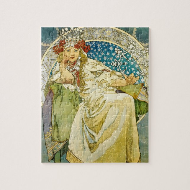 Puzzle Alphonse Mucha Princesa Hyacinth Art Nouveau (Vertical)