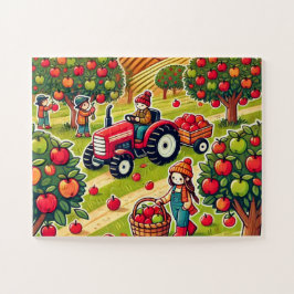 Puzzle Alquiler de Apple en la granja