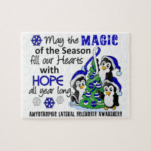 Puzzle ALS Lou Gehrig's Disease de los pingüinos del