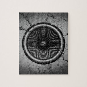 Puzzle Altavoz musical en una pared rota