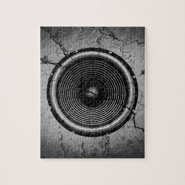 Puzzle Altavoz musical en una pared rota (Vertical)