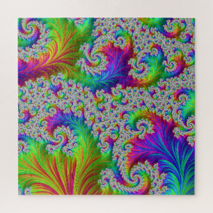 Puzzle Alucinante Vibrante Audaz Alucinante Espiral Fract