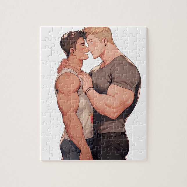 Puzzle Ama a los hombres gay daddies lo mejor (Vertical)