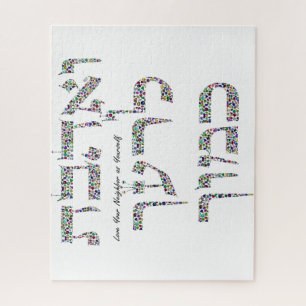 Puzzle Ama a tu prójimo como a ti mismo hecho con piedras