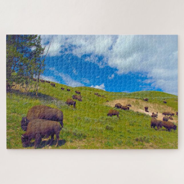 Puzzle Amamos a Bison Wyoming (Horizontal)