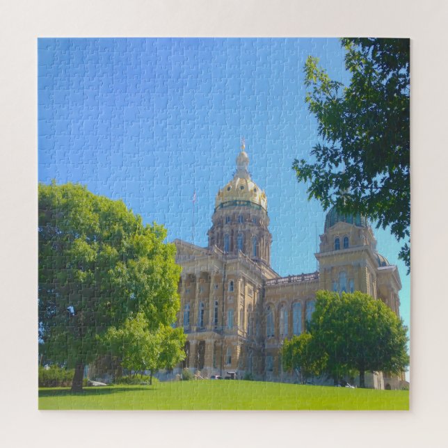 Puzzle Amamos al Capitolio Estatal Des Moines Iowa. (Vertical)