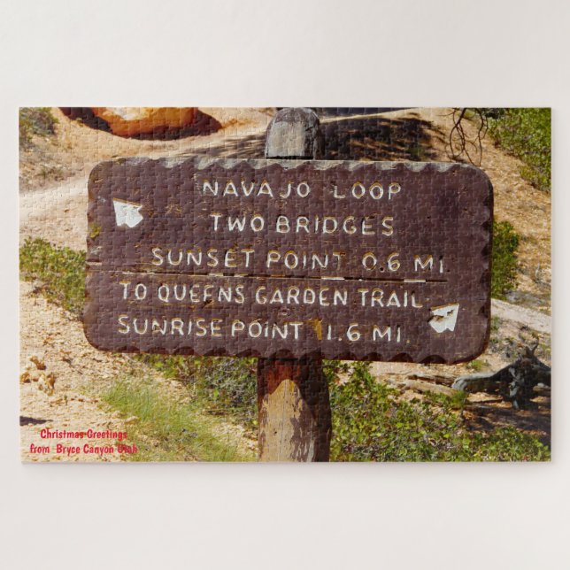 Puzzle Amamos el cañón de Bryce Canyon Utah Jigsaw (Horizontal)