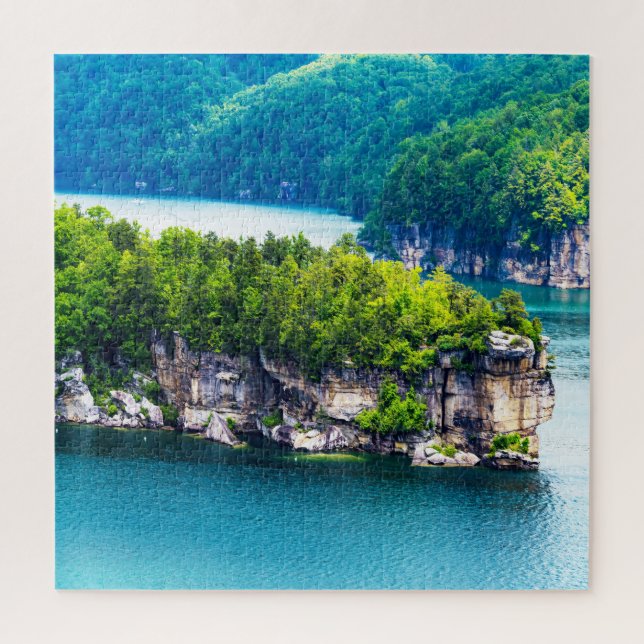 Puzzle Amamos el lago Summersville Virginia (Vertical)