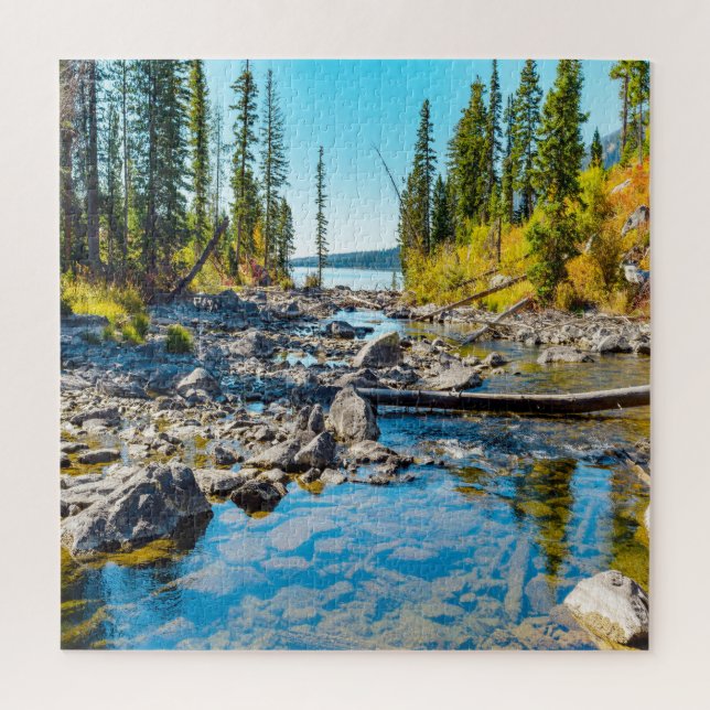 Puzzle Amamos el lago Tranquility Wyoming. (Vertical)