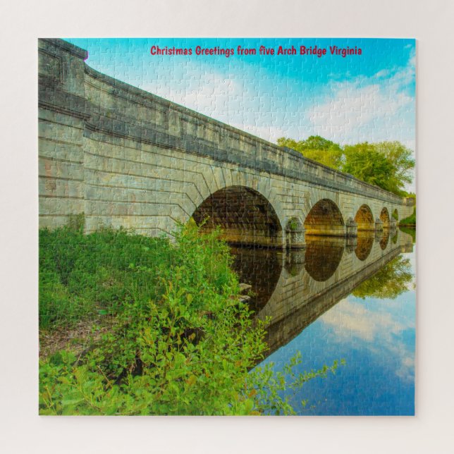Puzzle Amamos el Puente de Arco 5 Virginia Jigsaw (Vertical)