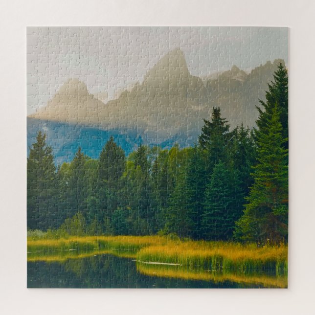 Puzzle Amamos los Grand Teton de Wyoming. (Vertical)