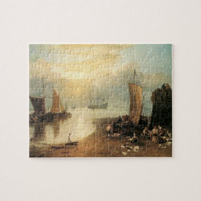 Puzzle Amanecer a través del vapor de Joseph Turner (Horizontal)
