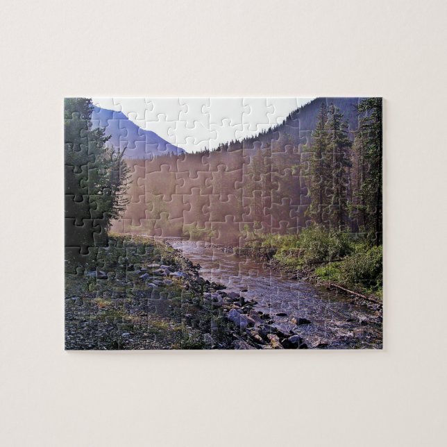 Puzzle Amanecer Cameron Creek Waterton Park, Canadá (Horizontal)