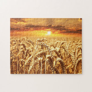 Puzzle Amanecer de campo de trigo