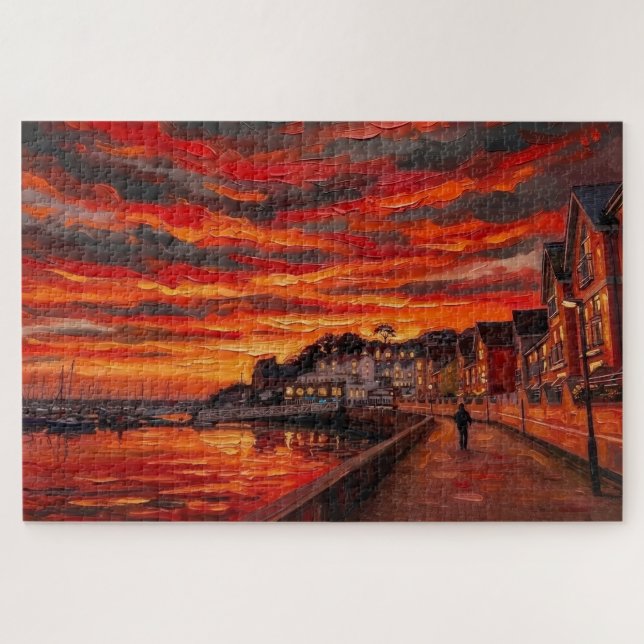 Puzzle Amanecer en Brixham: Edición Galería (Horizontal)